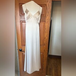 Watters Strapless Cream Gown